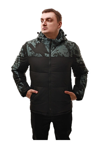 Черная куртка зимняя мужская BIHOR