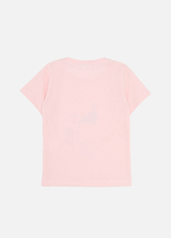 Светло-розовая летняя футболка с коротким рукавом для девочки цвет светло-розовый cb-00277082 Essu