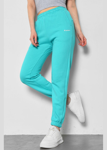 Спортивні штани жіночі бірюзового кольору Let's Shop (291683330)