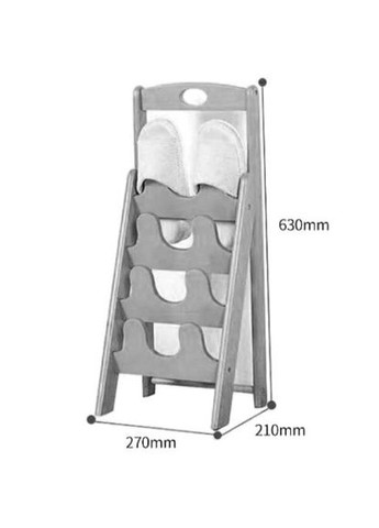 Тапочница из дерева Дидро сиена (ТПЧ-004805) No Brand (327845173)