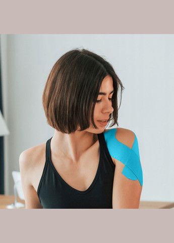 Лента кинезиологическая (кинезио тейп) 7.5 см x 5 м Sky Blue (P-5907739318909) 4FIZJO (301733268)