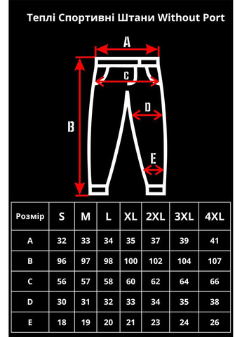 Жіночі Теплі Флісові Спортивні Штани Джогери Port Gray Without (372519869)