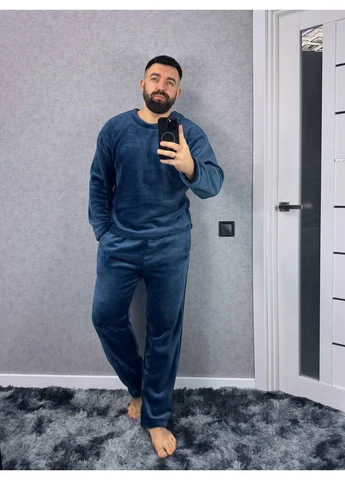 Мужская махровая пижама. No Brand (379597507)
