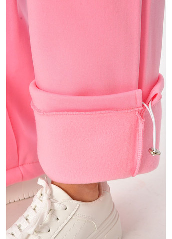 Спортивні штани жіночі на флісі рожевого кольору Let's Shop (364117541)