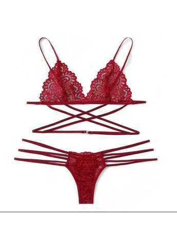 Червоний сексуальний комплект білизни "еротичний спокуса" — еротична білизна No Brand
