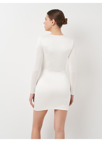 Білий коктейльна сукня Missguided однотонна