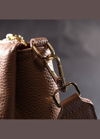 Оригинальная сумка через плечо из натуральной кожи бежевая 22289 Vintage (329195509)