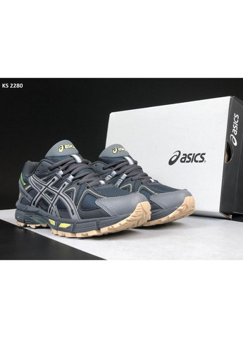 Серые демисезонные кроссовки мужские asics gel-kahana 8 gray green асикс гель кахано No Brand