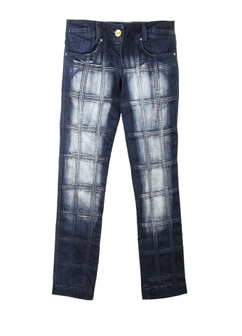 Синие демисезонные джинсы Puledro