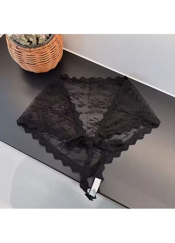 Черный платок из кружева No Brand (388237722)