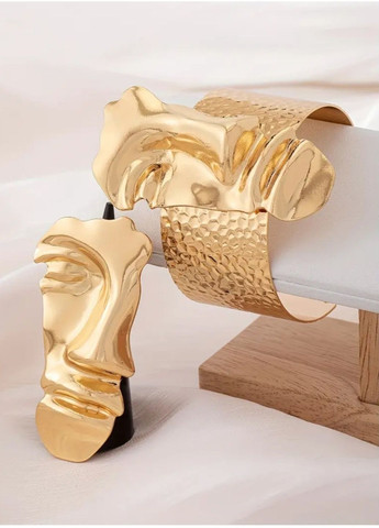 Массивный набор браслет и кольцо лица, 1653 No Brand (366891502)