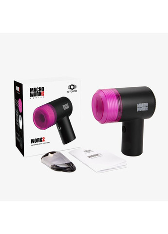 Мастурбатор для головки члена MACHO WORK 2, пульсація та посмоктування, 10 режимів Otouch (331767568)