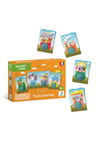 Дитяча магнітна гра "Подорож потягом", 8 елементів 200254 DoDo Toys (392271150)