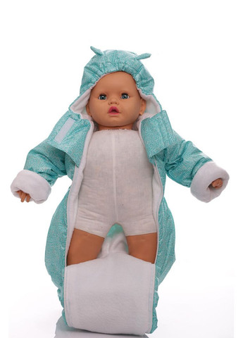 Мужчина на флисе с принтом лабиринта морская волна 74 см (44998) BABYKROHA (315340841)