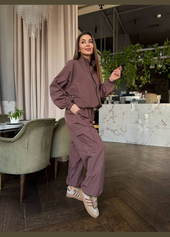 Стильный и уютный костюм плащевка с брюками-трансформерами 2 в 1 Vakko (323757975)