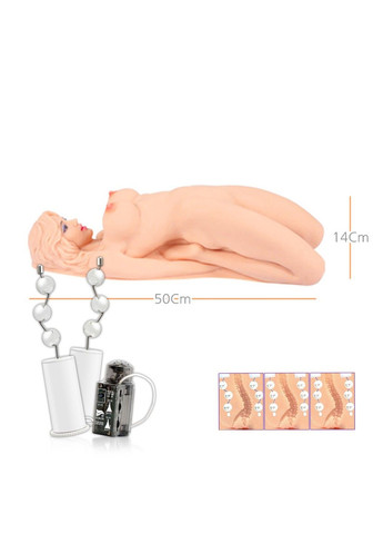 Мастурбатор лялька Veronia 2WayPlus (вагіна/попка) Kokos (348517848)