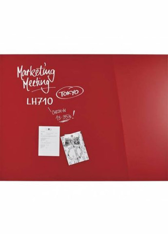 Доска магнитно-маркерная Glassboard-Red 1200 x 900 мм (13404006) Magnetoplan (323017605)
