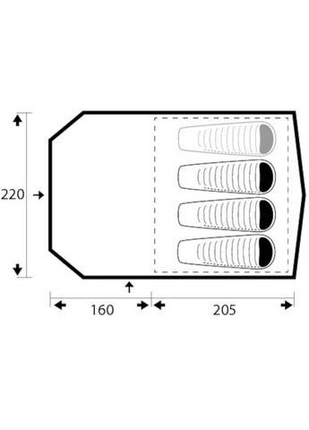Палатка Eagle II Коричневый Trimm (334669450)