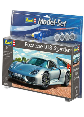 Сборная модель Набор автомобиль Porsche 918 Spyder уровень 4 масштаб 1:24 (RVL67026) Revell _67026 (315402962)
