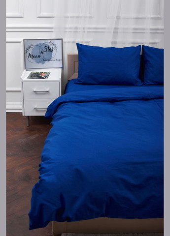 Комплект постільної білизни сімейний 160х220х2 наволочки 4х50х70 Бязь Gold Люкс (MS-820000833) Moon&Star Blue (285716817)