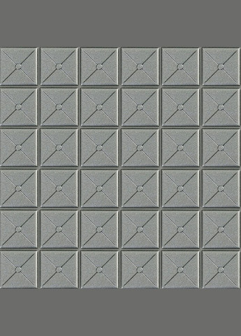 Самоклеющаяся декоративная 3D панель квадрат серебро 700x700x8мм (177) SW00000188 Sticker Wall (292564814)