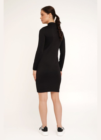 Черное платье однотонное женское wtc02358 черный shop (2000990437969) LAWA однотонное