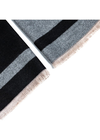 Палантин мужской двусторонний кашемир серо-чорний АКИМ 554-627 LuckyLOOK 554-627М (322791153)