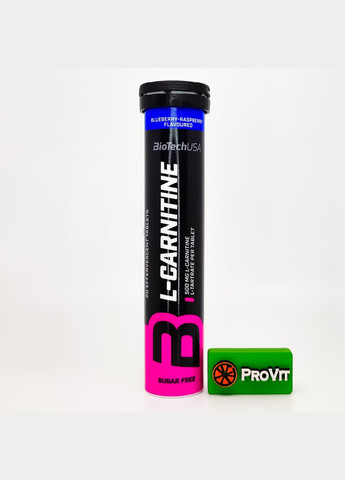 Л-Карнитин шипучий Effervescent L-Carnitine 500 мг 20 таб. черника-малина Biotech (302804213)
