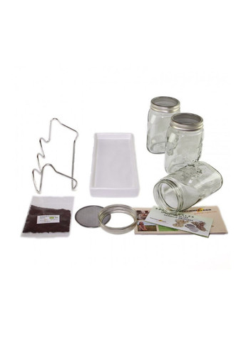 Набор для проращивания семян: 3 банки на 1000 мл, белый Eschenfelder (305412203)