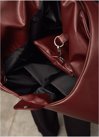 Жіноча сумка Хобо зі з'ємним гаманцем з екошкіри Бордова (38970371634) Sambag (368833605)