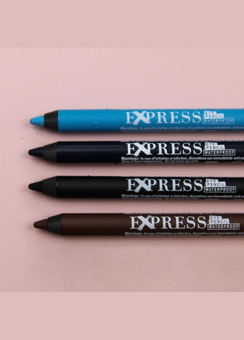 Водостойкий карандаш для глаз Exspress 04 Темно-коричневый 1 г Farmasi (294944692)