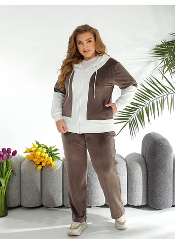 Костюм велюровий, що чудово тягнеться (заміри в описі) DK/DL Мода без кордонів (368458125)