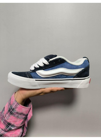 КЕДЫ ЖЕНСКИЕ VANS KNU SKOOL BLUE WHITE ВАНС КНУ СКУЛ No Brand белые демисезоны (367168380)