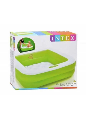 Басейн надувний 85x85x23 см 57л 57100 Intex (378358450)