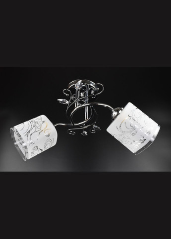 Потолочная люстра на 2 лампочки 25441 Хром 21х32х48 см. Sunnysky (364500463)