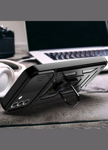 Ударостійкий чохол Camshield Serge Ring для Samsung Galaxy S22+ Black No Brand (340063882)