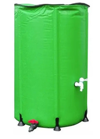 Бочка для дождевой воды 390 литров Bass Polska, зеленая | Мягкая емкость для воды | Складная бочка садовая No Brand Bass Polska 7996 (345707474)