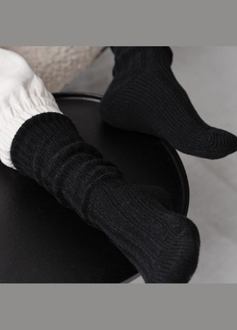 Чорні чоловічі теплі вовняні шкарпетки Steven однотонні (308792013)