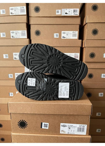 Уггі Жіночі UGG Neumel Leather Black (Шкіра) (366197031)