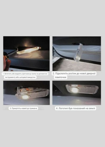 Светодиодная штатная VIP подсветка на дверях автомобиля с логотипом Е60 Е65 Е70 Е90 F10 BMW (330615622)