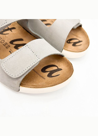 Серые шлепанцы (р) нубук 0-1-1-24-23 ALTURA