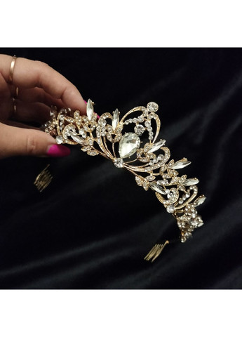 Диадема, тиара золотая No Brand (369162323)