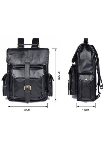 Рюкзак мужской кожаный 14967 Черный Vintage (301871720)