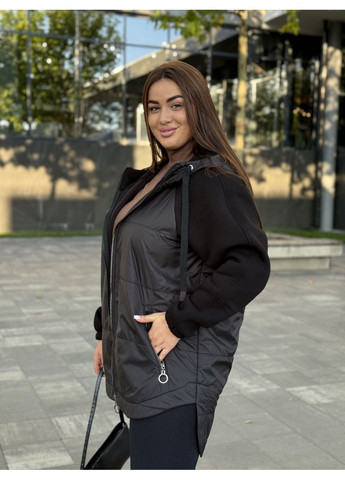 Черный демисезонный кардиган Fashion