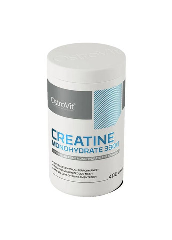 Креатин моногідрат 3300 Creatine Monohydrate 3300 мг 400 капсул Ostrovit (361118061)