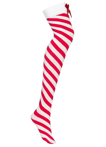 Красный демисезонный комплект новогодний - боди с чулками kissmas teddy Obsessive