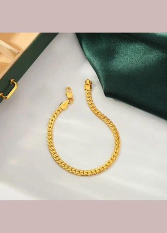 Браслет для чоловіка або жінки 20 см позолочений Кобра 5 мм Fashion Jewelry (289355721)