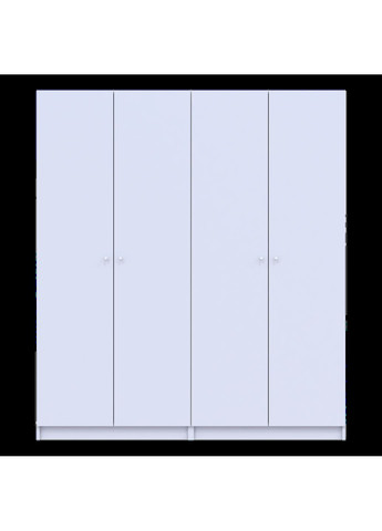 Комплект шаф для одягу з полицями Промо (2 шт.) 180х48х204 см Білий (DRS-011464) Doros (361443807)