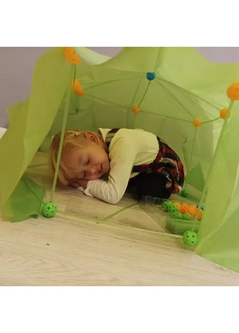 Конструктор комплект набор флуоресцентных соломинок с шарообразными коннекторами тентом 100 штук (478743-Prob) Unbranded (311280161)