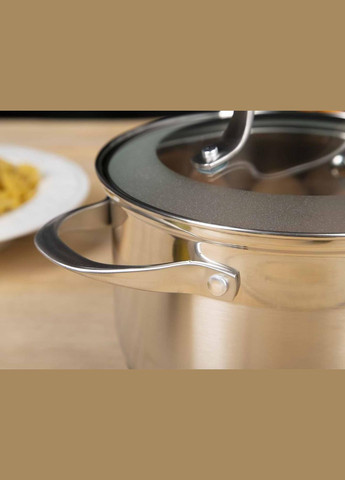 Кастрюля нержавейка с крышкой Lokka 20 см, 3.9 л (26-242-034) Krauff (334713936)
